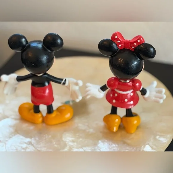 Vintage Set of 2 Walt Disney Applause Mickey & Minnie Mouse Nodder - Picture 3 of 7